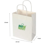 White Paper Bag – Eco-Friendly, Durable, and Perfect for Shopping, Gifting, and Packaging.